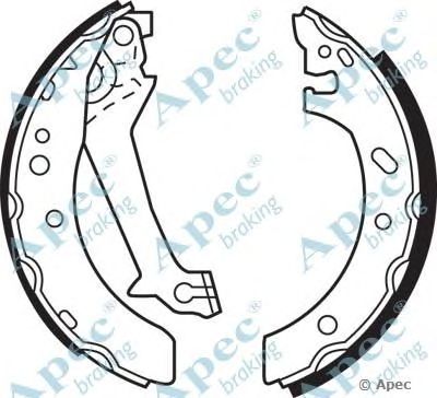 APEC BRAKING shu614 -  Комплект тормозных колодок